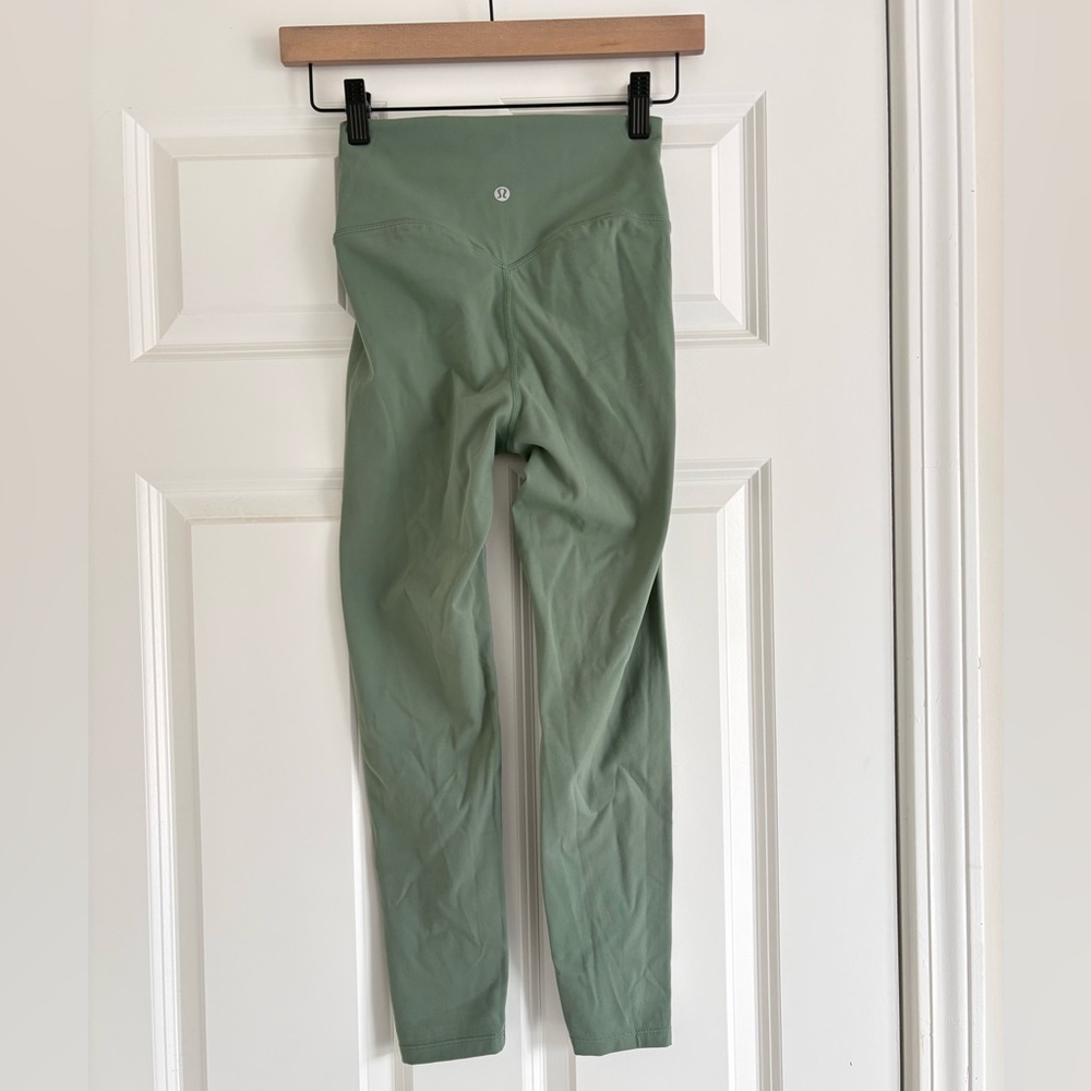 Lululemon Align 21” Capri Grey Eucalyptus Leggings 2